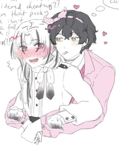 Henry (twst oc) and Allen (twst oc by https://x.com/Haruukano)